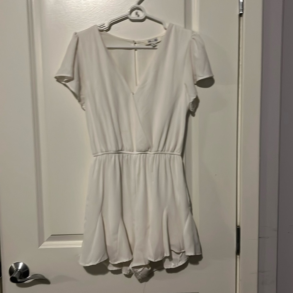 She + Sky, size small, white romper
